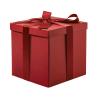 RUSPEPA Medium Birthday Gift Box with Lids, Ribbon and Tissue Paper, Collapsible Gift Box - 1 Pcs, 9x9x9 Inches, Red view 1