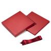 RUSPEPA Medium Birthday Gift Box with Lids, Ribbon and Tissue Paper, Collapsible Gift Box - 1 Pcs, 9x9x9 Inches, Red view 2