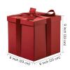 RUSPEPA Medium Birthday Gift Box with Lids, Ribbon and Tissue Paper, Collapsible Gift Box - 1 Pcs, 9x9x9 Inches, Red view 3