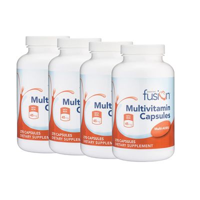 Bariatric Fusion High ADEK Multivitamin Capsule with 45mg Iron | Multi for Duodenal Switch Surgery Patients | Easy to Swallow Vitamin | 1080 Capsules | 1 Year Supply