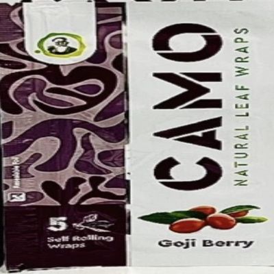 Afghan Natural Leaf Camo Wraps Goji Berry 6 Packs - 30 sheets with an Official Camo Cones Sticker