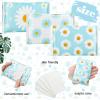 24 Packs Travel Size Tissue Pocket Slim Pack Facial 3 Ply Wallet Size Pocket Tissues for Travel Wedding Party Favors, 6 Styles(Daisy) view 2