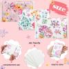 24 Packs Travel Size Tissue Pocket Slim Pack Facial 3 Ply Wallet Size Pocket Tissues for Travel Wedding Party Favors, 6 Styles(Beautiful Flowers) view 3