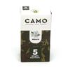 Afghan Natural Leaf Wraps Camo Sealed Box - 125 (25 x 5) Leaf Wraps per Box - (Natural Flavor) with an Official Camo Cones Sticker view 1
