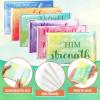 24 Packs Travel Size Tissue Pocket Slim Pack Facial 3 Ply Wallet Size Pocket Tissues for Travel Wedding Party Favors, 6 Styles(Inspirational) view 3