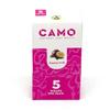 Afghan Natural Leaf Wraps Camo Various Flavors - 125 (25 x 5) Leaf Wraps per Box - (Passion Fruit) with an Official Camo Cones Sticker view 1