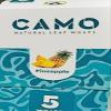 Afghan Natural Leaf Wraps Camo Various Flavors - 125 (25 x 5) Leaf Wraps per Box - (Pineapple) With an Official Camo Cone Sticker view 1