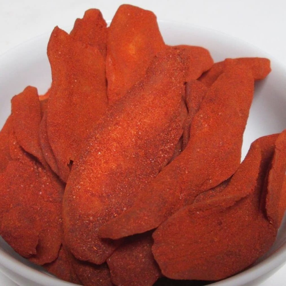 SweetGlob Dried Chili Mango Slices Hot & Spicy Dried Mango Snack, Sweet & Tangy Mexican Style Candy, Chili Powder Mango Strips, Premium Spicy Fruit Snack (2 Pound)