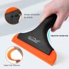 NEWISHTOOL Car Glass Small Window Squeegee, Auto Water Blade, Side Mirror Water Wiper, Shower Squeegee for Glass Doors, 5.9" Blade 7.5" Long Handle Silicone Squeegee, 3 Pack view 2
