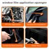 NEWISHTOOL Car Glass Small Window Squeegee, Auto Water Blade, Side Mirror Water Wiper, Shower Squeegee for Glass Doors, 5.9" Blade 7.5" Long Handle Silicone Squeegee, 3 Pack view 3