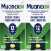 Mucinex DM 12Hr Chest Congestion & Cough Medicine for Adults, Cold and Cough Medicine for Excess Mucus Relief, 600 mg Guaifenesin & 30 mg Dextromethorphan HBr, 20 Bi-Layer Tablets (Pack of 2) view 1