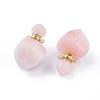 1pc Natural Stone Perfume Bottle Pendant Faceted Gemstone Aromatherapy Essential Oil Hanging Diffuser Vial Ornament for Jewelry Making view 3