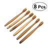 COHEALI 8pcs Bamboo Toothbrush Natural Wooden Toothbrushes with Soft Bristles for Adults Oral Care Ergonomic Design view 2
