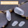 OPUGIT Eyeglass Nose Pad Covers, Slip-on Silicone Nose Pad for Glasses, Soft Eyeglass Repair Kit with Nose Piece Pads, Anti-Slip Eyewear Protective Covers Nose Bridge Pads(White,5 Pairs,L Size) view 3