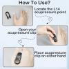 2Pcs Migraine Pressure Point Clip, Headache Relief Acupressure Hand Clip, LI4 Acupressure Point Clips Relief Tension Anxiety Device, Stress Alleviation, Acuplus Relief view 4