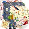 Reusable Beeswax Wrap - 9 Pack Beeswax Wraps for Food, Eco-Friendly Beeswax Food Wraps, Bread Sandwich Food Wrap - Organic, Sustainable, Zero Waste, Plastic-Free Food Storage, 1XL, 3M, 5S view 1