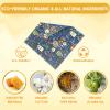 Reusable Beeswax Wrap - 9 Pack Beeswax Wraps for Food, Eco-Friendly Beeswax Food Wraps, Bread Sandwich Food Wrap - Organic, Sustainable, Zero Waste, Plastic-Free Food Storage, 1XL, 3M, 5S view 2