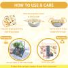 Reusable Beeswax Wrap - 9 Pack Beeswax Wraps for Food, Eco-Friendly Beeswax Food Wraps, Bread Sandwich Food Wrap - Organic, Sustainable, Zero Waste, Plastic-Free Food Storage, 1XL, 3M, 5S view 4