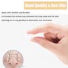 OPUGIT Soft Slip-on Nose Pads Covers, Non-Slip Silicone Eyeglass Nose Piece Pads, Eyewear Protective Covers, Eye Glass Repairing kit Nose Bridge Pads(Black,5 Pairs,L Size) view 4