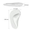 BHXANZOU Plantar Fasciitis High Foot Arch Support Inserts Shoe Insoles for Flat Feet for Sandals Womens,Gel Arch Pads for Flat Feet for Men's 5.5-9/Women's 5-8.5(4.0"x2.1" Clear-5 Pairs) view 3
