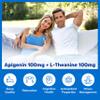 Apigenin 100mg with L-Theanine 100mg Gummies - Apigenin Supplement for Sleep - Natural Extract Gummy Alternative to Capsules, Pills, Powder & Tea - 2 Per Serving view 2
