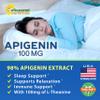 Apigenin 100mg with L-Theanine 100mg Gummies - Apigenin Supplement for Sleep - Natural Extract Gummy Alternative to Capsules, Pills, Powder & Tea - 2 Per Serving view 3