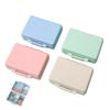 2023 New Daily Pill Organizer, 9 Compartments Portable Sealed Pill Box, Travel Pill Organizer, Waterproof Design Pill Box for Wallet Pocket to Hold Vitamins, Cod Liver Oil & Medications (I-4PC) view 1