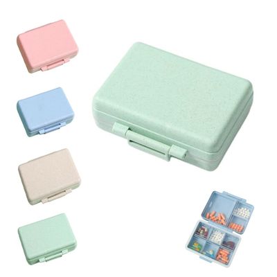 2023 New Daily Pill Organizer, 9 Compartments Portable Sealed Pill Box, Travel Pill Organizer, Waterproof Design Pill Box for Wallet Pocket to Hold Vitamins, Cod Liver Oil & Medications (G-1PC-Green)