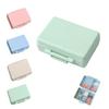 2023 New Daily Pill Organizer, 9 Compartments Portable Sealed Pill Box, Travel Pill Organizer, Waterproof Design Pill Box for Wallet Pocket to Hold Vitamins, Cod Liver Oil & Medications (G-1PC-Green) view 1