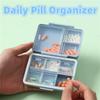 2023 New Daily Pill Organizer, 9 Compartments Portable Sealed Pill Box, Travel Pill Organizer, Waterproof Design Pill Box for Wallet Pocket to Hold Vitamins, Cod Liver Oil & Medications (G-1PC-Green) view 3