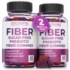Atlantis Nutrition Sugar Free Fiber Gummies for Adults - 5G Fiber Supplement Formulated with 5.4G Prebiotic Digestive Blend - Supports Gut Health & Promotes Healthy Digestion - 2-Pack 120 Gummies view 1