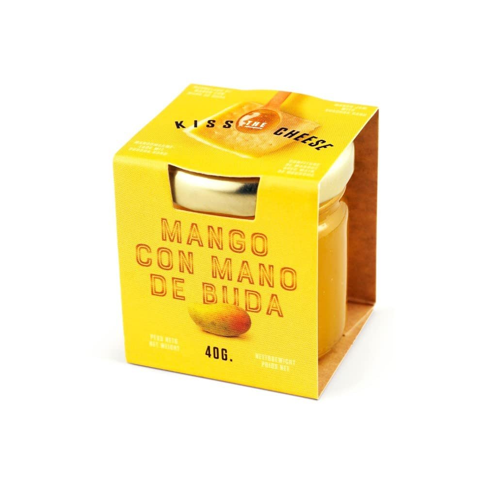 Kiss the Cheese by Don Gastronom. 100% Natural Mango with Buddha's Hand Jam. 40g (1.41oz). Pack of 30.