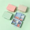 2023 New Daily Pill Organizer, 9 Compartments Portable Sealed Pill Box, Travel Pill Organizer, Waterproof Design Pill Box for Wallet Pocket to Hold Vitamins, Cod Liver Oil & Medications (D-2PC-Blue) view 2