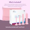 VuVa Smooth Pelvic Floor Support Set| Set of 4 Smaller Bundle | Made in America BPA Free - Includes Instructions, Discreet Pouch view 4