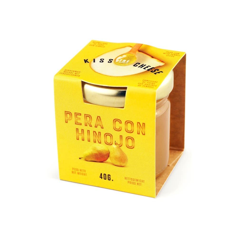 Kiss the Cheese by Don Gastronom. 100% Natural Pear with Fennel Jam. 40g (1.41oz). Pack of 6.