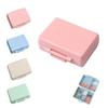 2023 New Daily Pill Organizer, 9 Compartments Portable Sealed Pill Box, Travel Pill Organizer, Waterproof Design Pill Box for Wallet Pocket to Hold Vitamins, Cod Liver Oil & Medications (A-1PC-Pink) view 1