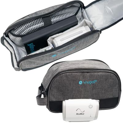 AirMini Travel Bag for CPAP Machine Compact, Lightweight Carring Case for ResMed AirMini Organized Storage with Versatile Pockets for Accessories Durable, Travel-Friendly Bag Only Included