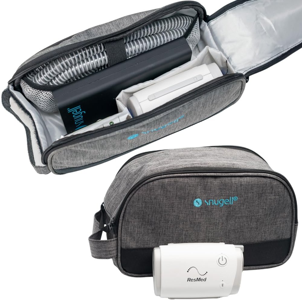 AirMini Travel Bag for CPAP Machine Compact, Lightweight Carring Case for ResMed AirMini Organized Storage with Versatile Pockets for Accessories Durable, Travel-Friendly Bag Only Included