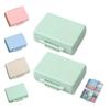 2023 New Daily Pill Organizer, 9 Compartments Portable Sealed Pill Box, Travel Pill Organizer, Waterproof Design Pill Box for Wallet Pocket to Hold Vitamins, Cod Liver Oil & Medications (H-2PC-Green) view 1