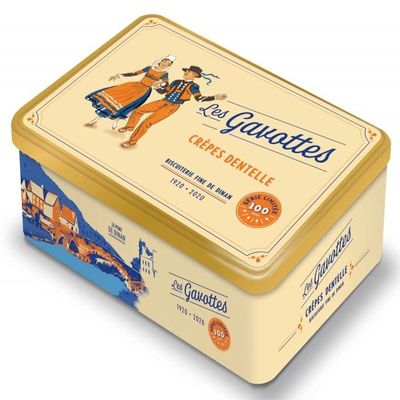 Gavottes - Authentic and original Crpes Dentelles French (Crispy Lace Crepes) from Brittany (Collector's Box) - 7.05oz/ 200gr