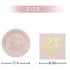 Pandecor Birthday Party Plates and Napkins Party Supplies,Disposable Birthday Party Decorations Set Serve up to 20 Guests (21st) view 2