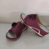 3D Floral Cutout Women's Leather Soft Insole Orthopedic Arch Support Sandals, Retro Bohemian Wedge Slippers, Suede Moccasins. (White,5.5) view 2