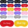 Eurzom 20 Pieces Funny Sleeping Eye Mask Bulk with Adjustable Strap Sleep Blackout Eye Mask for Night Blindfold Cover for Spa Women Men Adult Pajama Party Favors(Fresh Colors) view 1