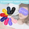 Eurzom 20 Pieces Funny Sleeping Eye Mask Bulk with Adjustable Strap Sleep Blackout Eye Mask for Night Blindfold Cover for Spa Women Men Adult Pajama Party Favors(Fresh Colors) view 3