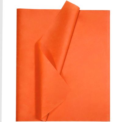 Undemouc 100 Sheets Orange Tissue Paper 20x14 Inches Tissue Paper Bulk for Bags Wrapping for DIY Crafts Birthday Weddings Baby Shower Thanksgiving Halloween Party Decor