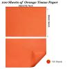 Undemouc 100 Sheets Orange Tissue Paper 20x14 Inches Tissue Paper Bulk for Bags Wrapping for DIY Crafts Birthday Weddings Baby Shower Thanksgiving Halloween Party Decor view 3