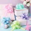 WILLBOND 20 Pieces 6 Inch Pull Bows Gift Wrapping Ribbon Pull Bows for Valentine Wedding Baskets Christmas Multicolor Wrap Accessory for Gift Present Holiday Decor(Bright Colors) view 2