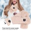 Pilipane USB Electric Heated Shawl, Heated Blanket, Electric Heated Scarf Winter Indoor Outdoor 3 Gears Temperature Adjust Heating Neck Wrap for Hiking Car Office Home view 2