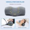 odfit Neck Pillows for Pain Relief | Cervical Neck Support Pillow with Pillowcase | Neck Stretcher Memory Foam Relaxer | for Home & Travel view 2