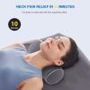 odfit Neck Pillows for Pain Relief | Cervical Neck Support Pillow with Pillowcase | Neck Stretcher Memory Foam Relaxer | for Home & Travel view 3